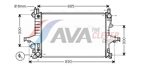 VO2115 AVA Радиатор основной